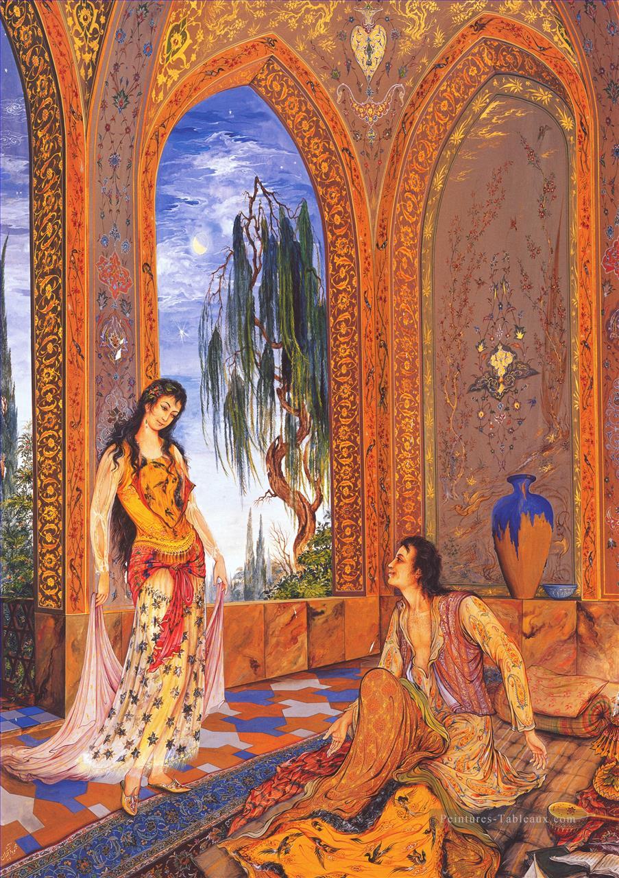 Sueno de medianoche miniatures persanes Contes de fées Peintures à l'huile